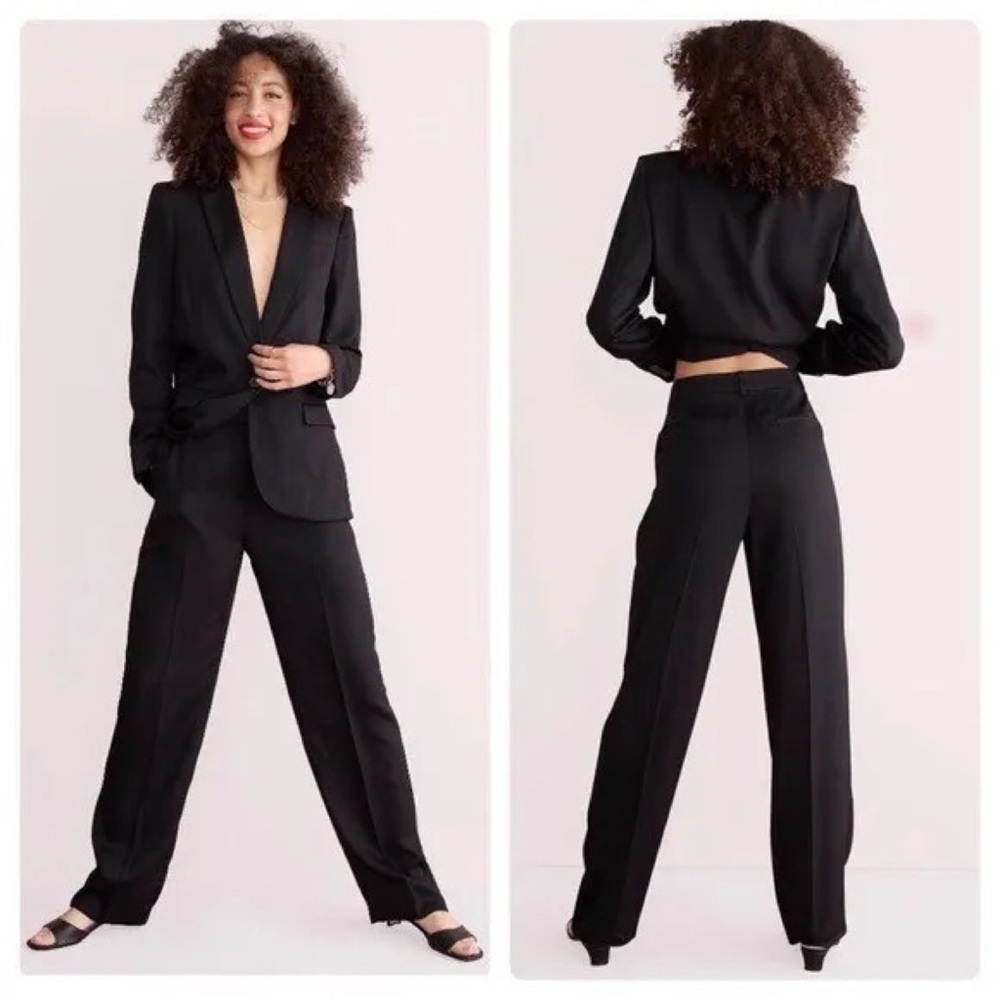 J. Crew Ingrid Pant in Black Gramercy Twill 100% Lyocell Size 6 - Picture 2 of 8